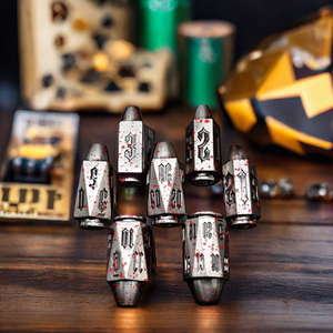 Ensemble de dés en métal tungstène aluminium de qualité supérieure, 7 pièces, pour jeux de table DND, idéal pour les joueurs de <span class=keywords><strong>RPG</strong></span> et de DND - Product Image 1