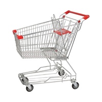 Chariots métalliques asiatiques, chariot de supermarché, haute qualité, 125L, livraison gratuite