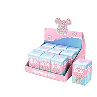 Emballage en carton ondulé pliable pour présentoirs de magasin, emballage prêt à l'emploi pour étagères, boîtes en papier pour présentation