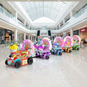 Trenino Elettrico Senza Binari in Fibra di Vetro di Alta Qualità con Sedili Oscillanti e Videogiochi per Bambini, per Centri Commerciali - Product Image 3