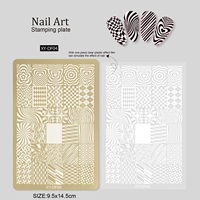 Serpent léopard papillon amour coeur fleurs conception plaques d'impression pour Nail Art pochoir timbre outils ongles fournitures