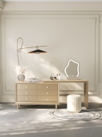 Bureau d'ordinateur extensible pour la maison avec coiffeuse et commode de chambre pour le bureau et la salle de dressing