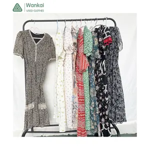 CwanCkai Factory Wholesale Mixed Colors Women's Clothing Used, Good Quality Top Clean Women Used Vintage Dress A Grade