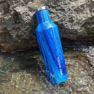 Großhandel kantine wasser flasche edelstahl-Benutzer definiertes Logo BPA Free Vaccum Insula ted Edelstahl Kantine Wasser flasche für GYM
