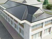Tuile solaire fixe BIPV à double vitrage, haute efficacité, silicium monocristallin, pour toit incliné, mur photovoltaïque, montage sur toit HQ