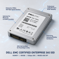 Hard Drive Server EMC 0GW8T1 MZ-1LT800C Baru 800GB 12Gbps SAS SSD