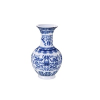 Vase à fleurs bleu et blanc en céramique personnalisé vintage chinois vase décoratif pour la maison