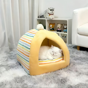 Cama de Invierno para Mascotas con Diseño de Nido de Hongo Cálido para Gatos y Perros - Product Image 5