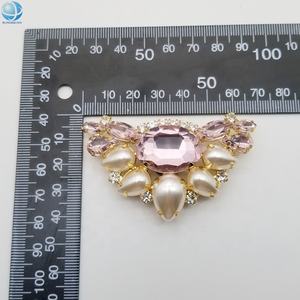 Jolies choses larme perle pince à chaussures élégant cristal Bling chaussure boucle Clip sur chaussure de mariée ornement supérieur - Product Image 3