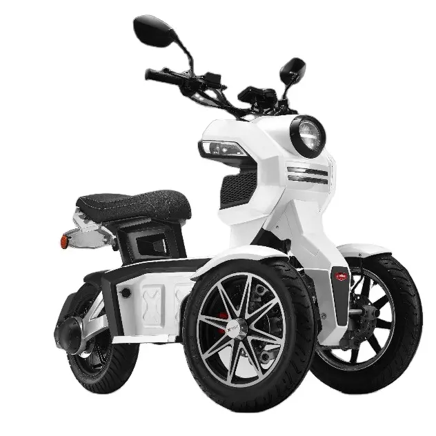 EEC 60V26AH 3000W güçlü yüksek hızlı almanya üç tekerlekli üç tekerlekli bisiklet elektrikli Scooter motosiklet yetişkinler için Itank bir kişi için