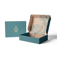 Boîtes d'expédition postales en carton ondulé en papier kraft recyclable pour vêtements personnalisés, emballage cadeau de luxe, boîte auto-adhésive