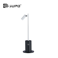 Lampe de vitrine à bijoux LED GUPO 3W à contrôle tactile rechargeable Type-C, CRI92, 360° °   Spot lumineux rotatif sans fil pour armoire