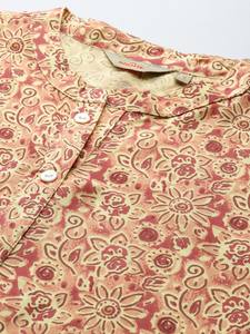 Viscosa recta estampada floral Kurta - Product Image 2