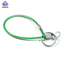 Customizable Galvanized Press Buckle Fastener for Flexible Stainless Steel Cable Type Wire Rope Sling