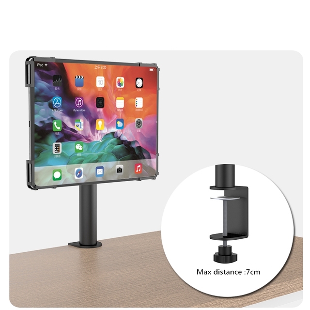 Universal Anti-theft Metal Desktop Tablet POS PC Stand Ordering Kiosk for Restaurant Counter Payment