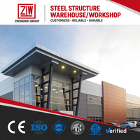 Edificio de Almacén de Estructura de Acero de Gran Envergadura Moderno ZW con Certificación ISO 9001
