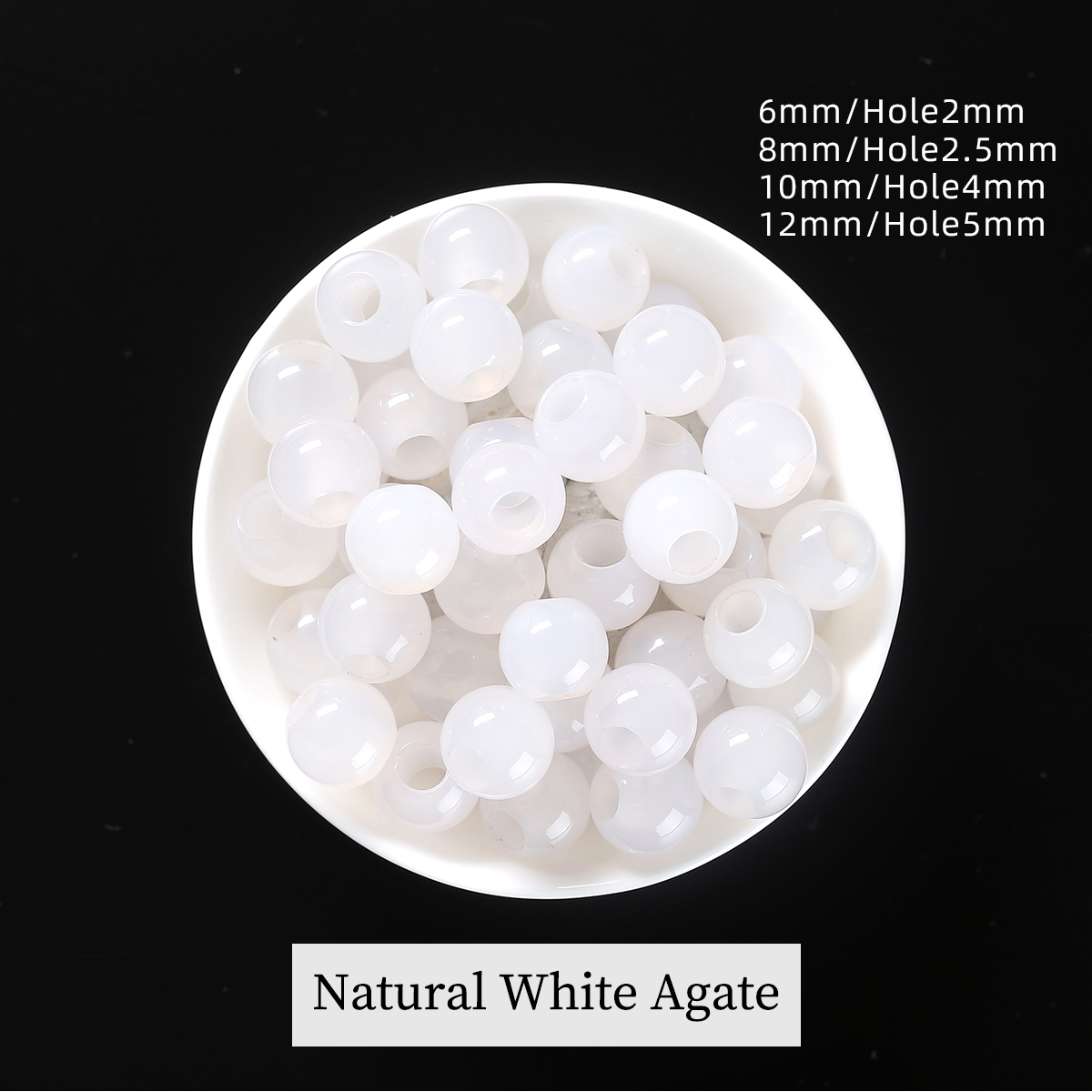 Natural White Agate