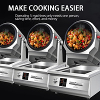 Robot de cuisine commercial intelligent, machine à wok automatique pour restaurant, cuisinière rotative électrique, riz frit BIGFISH