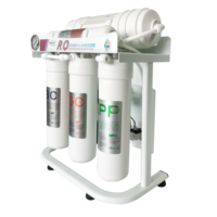 Filtre minéral à 6 étapes Système de purification de l'eau 600GPD Membrane et filtre RO intégrés Source Filtre purificateur d'eau domestique
