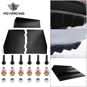 Car Rear Bumper <b>Diffuser</b> Shark Fin Spoiler Black ABS Universal Type Sports Style Decoration - Product Image 2