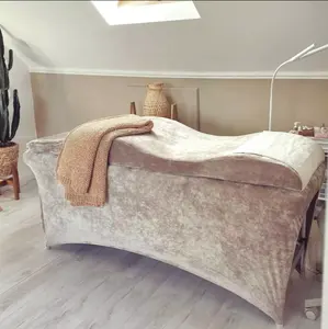 Vente en gros, meilleures ventes, extension de cils pour salon de beauté, lit de cils incurvé, surmatelas en mousse à mémoire de forme, matelas de beauté