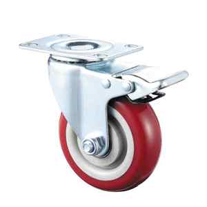 <span class=keywords><strong>3</strong></span> Zoll mittlere flache Rollen Industrie rollen Räder Möbel Medical Swivel Castor <span class=keywords><strong>Caster</strong></span> Wheel für Wagen mit Bremse - Product Image 6
