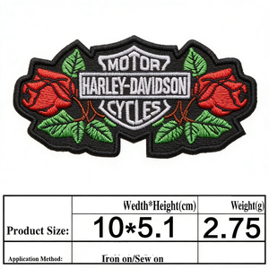 Gruppo Proprietari Harley (HOG) per Emblema della Squadra Motociclistica, Patch Ricamata Termoadesiva di <span class=keywords><strong>Grandi</strong></span> Dimensioni per Club Sportivi - Product Image 4