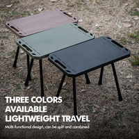 Kinggear Table de camping tactique réglable pour pique-nique en plein air Tables pliables Table pliante ultra-légère