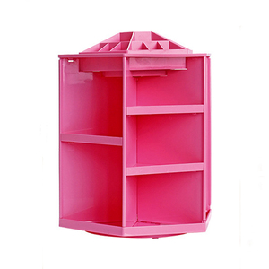 360 Degree Rotating Plastic Houseware Organizer Household Goods Storage Rack