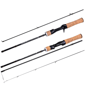<span class=keywords><strong>Canne</strong></span> à pêche personnalisée en carbone, action moyenne, 10ft, 12ft, 13ft, poignée EVA, pour la pêche à la truite et au bar en rivière avec leurres - Product Image 1