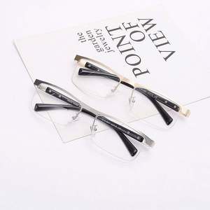 Nouvelle monture demi-carrée en métal UV400 tendance 2020 pour hommes - Product Image 1