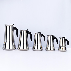 Cafetera <span class=keywords><strong>Moka</strong></span> de Acero Inoxidable Personalizable, Cafetera Espresso Estilo Francés para Uso Mayorista en Cafeterías y Restaurantes Europeos - Product Image 4
