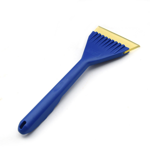Brosse gratte-neige avec manche, outil de dégivrage pour pare-brise, conception ergonomique pour une élimination facile, compacte et légère - Product Image 1
