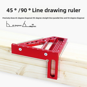 Xách tay 45/90 độ đa góc Đo Cai Trị cho chế biến gỗ vẽ & thiết kế-New cấp công nghiệp 3D miter Cai Trị - Product Image 6