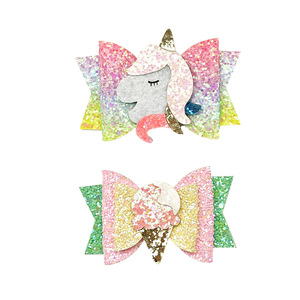 Pinza <span class=keywords><strong>para</strong></span> el pelo <span class=keywords><strong>de</strong></span> niña con diseño <span class=keywords><strong>de</strong></span> unicornio y helado, accesorio <span class=keywords><strong>para</strong></span> el pelo <span class=keywords><strong>de</strong></span> bebé, pinza <span class=keywords><strong>de</strong></span> pico <span class=keywords><strong>de</strong></span> pato <span class=keywords><strong>de</strong></span> cuero PU brillante <span class=keywords><strong>de</strong></span> cobertura completa - Product Image 6