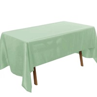 Nappe de table en polyester personnalisée en usine nappe de couleur unie nappe imperméable bon marché pour hôtel fête restaurant mariage