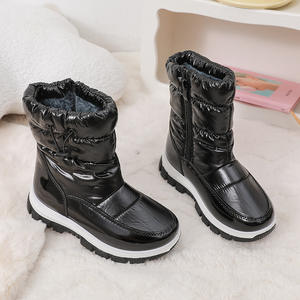 Yl7454 מחיר זול מגפי שלג נמוך מים ניילון, נעלי ספורט חמות ילדים חורף - Product Image 6