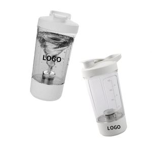 Custom Electric Shaker Portable Clear Plastic Usb Rechargeable Automatic Protein Powder Blender <b>Cup</b> With Logo - Product Image 4