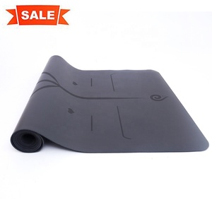 Diseño impreso personalizado hormiga Slip Eco <span class=keywords><strong>de</strong></span> cuero <span class=keywords><strong>de</strong></span> poliuretano no-negro tóxico <span class=keywords><strong>de</strong></span> caucho Natural <span class=keywords><strong>de</strong></span> la PU Yoga Mat - Product Image 1