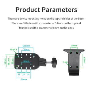 Support d'origine pour caméra/téléphone portable à bras en Cen acier inoxydable VINmounts avec base en métal et fonction antivol - Product Image 4