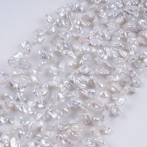 Perlas de Agua Dulce Naturales Barrocas de 6-8 mm, Cuentas con Orificio, Pétalo de Flor Regenerado, Joyería DIY, Cuentas Sueltas, Accesorios de Perlas - Product Image 1