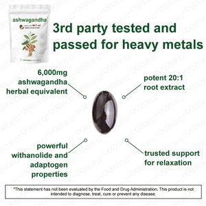 Atacado 300 Conuts Ashwagandha Softgels com Extrato de Pimenta Preta Ashwa para Relaxamento Calma & Sleep Support Sem Glúten - Product Image 3