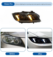 Phare E90 2005-2012 Série 3 Style Ikon LED Tricolore Plug and Play Pièces Auto pour BMW