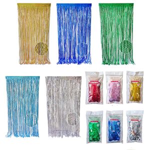 Gorden Dekorasi Pesta Grosir 1* 2 Meter dengan Pinggiran Berlapis Foil Cocok untuk Latar Belakang Pesta - Product Image 6