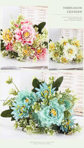 Pacchetto artificiale all'ingrosso del fiore di dalia per il Bouquet di nozze De Fleurs fiori decorativi <span class=keywords><strong>Mari</strong></span>ée - Product Image 5