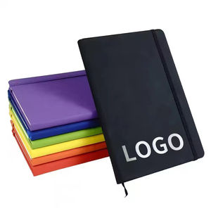 Biểu tượng tùy chỉnh PU Leather Bìa A5 máy tính xách tay với ban nhạc đàn hồi sinh viên văn phòng phẩm Nhật ký notepad Kinh doanh Quà tặng khuyến mãi - Product Image 2