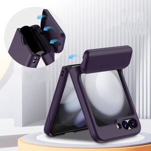 Inserción de tarjeta Frosting ranura para tarjeta funda de teléfono de bolsillo para <span class=keywords><strong>Samsung</strong></span> Galaxy Z Flip 6 tarjeta Hold Wallet funda móvil para Z Flip 6 5 4 3 - Product Image 6