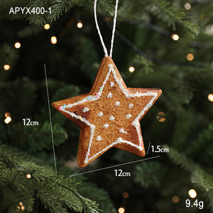 Alta calidad 3D árbol de Navidad decoración bola de espuma copo de nieve y hombre de jengibre colgante hogar decorativo adorno de Navidad - Product Image 5