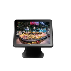 15 Inch All In 1 Point Of Sale Touch System Cash Register POS Software For Retail Stores Or Restaurant Bars