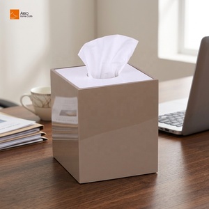 Portafazzoletti in Resina con Design Magnetico Cubico, Morbido, Ecologico, Riciclabile, Antigraffio, Impermeabile, con Rivestimento Lucido, per <span class=keywords><strong>Hotel</strong></span> di Lusso - Product Image 3
